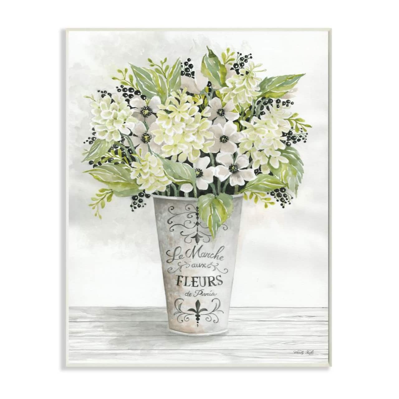 Stupell Industries Parisian Charm Bouquet Wood Wall Plaque